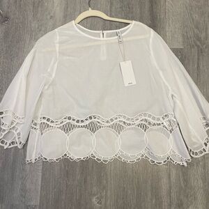 MI’m my size large white blouse